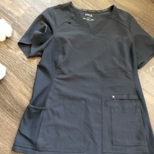 Cherokee iflex Scrub Top Pewter Gray